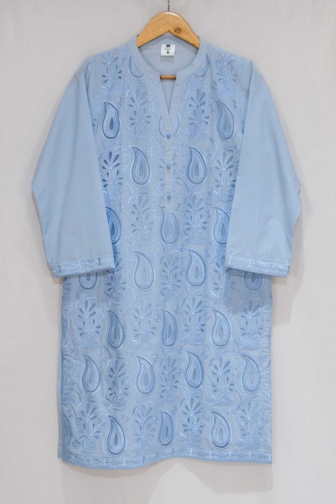 Blue CutWork Kurta