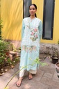 Ice Blue Applique Kurta