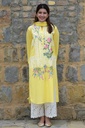 Yellow Applique Kurta