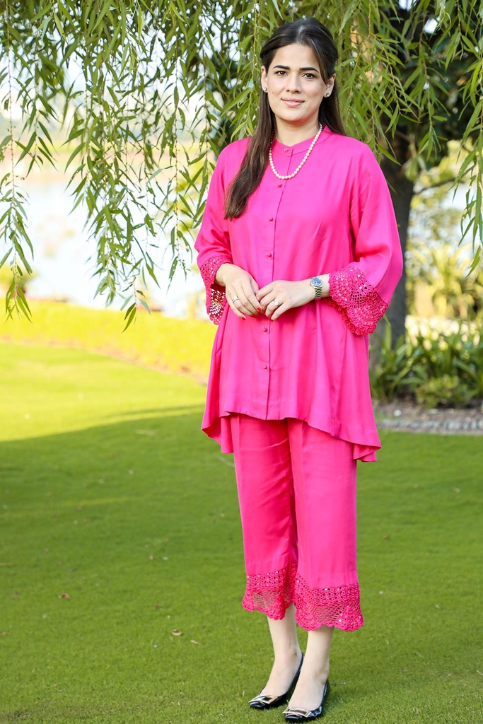 Blush - 2 pieces Linen Suit