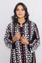 Ajrak Applique Gown