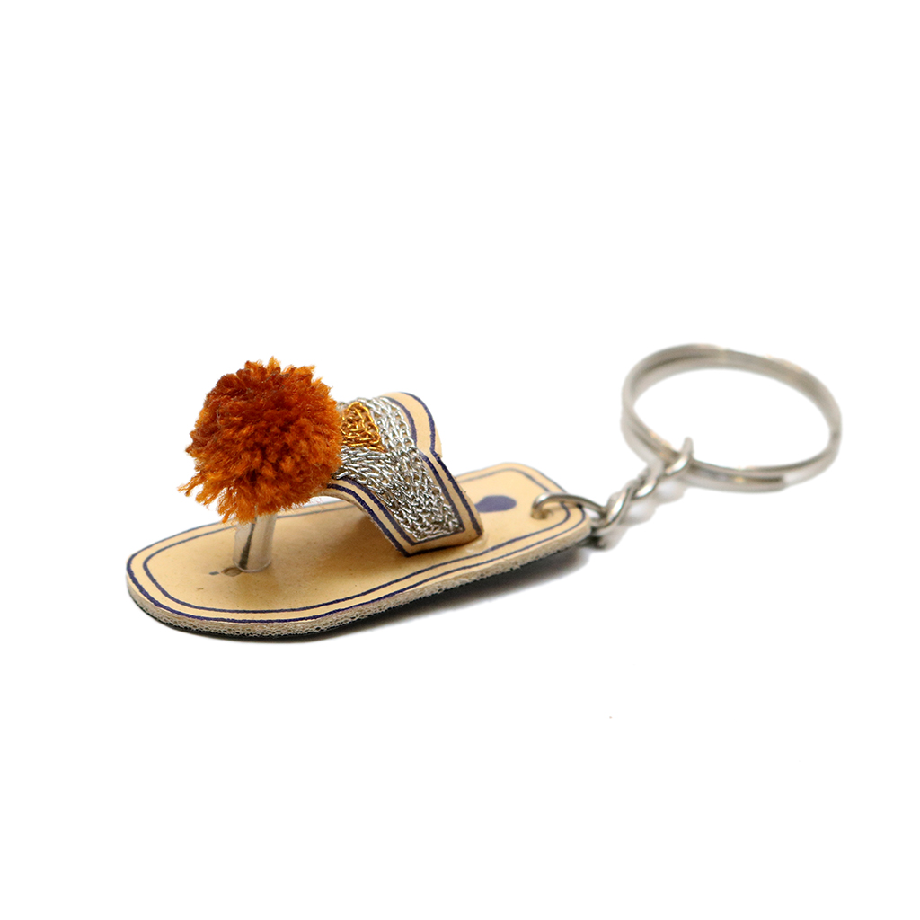 Handmade Chappal Keyring (Set of 5)