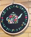 Embroidered kitchen hoop