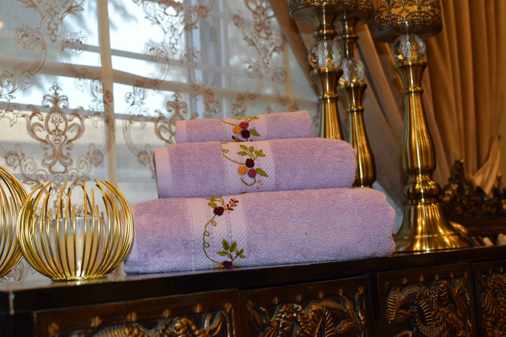 T-14 Lilac Towels Set of 3