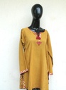 Short kurta with phulkari/jisti hand embroidery