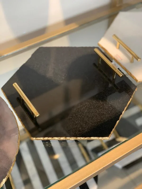 Marble Platter – Black