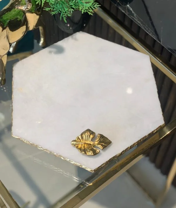 Leaf Platter – White