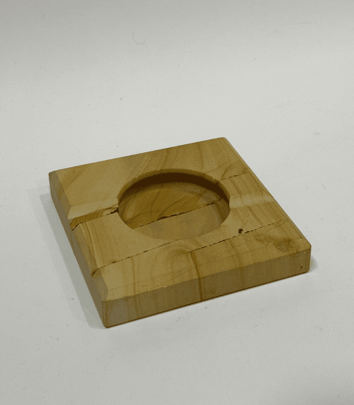 Fossil Brown Square Ashtray