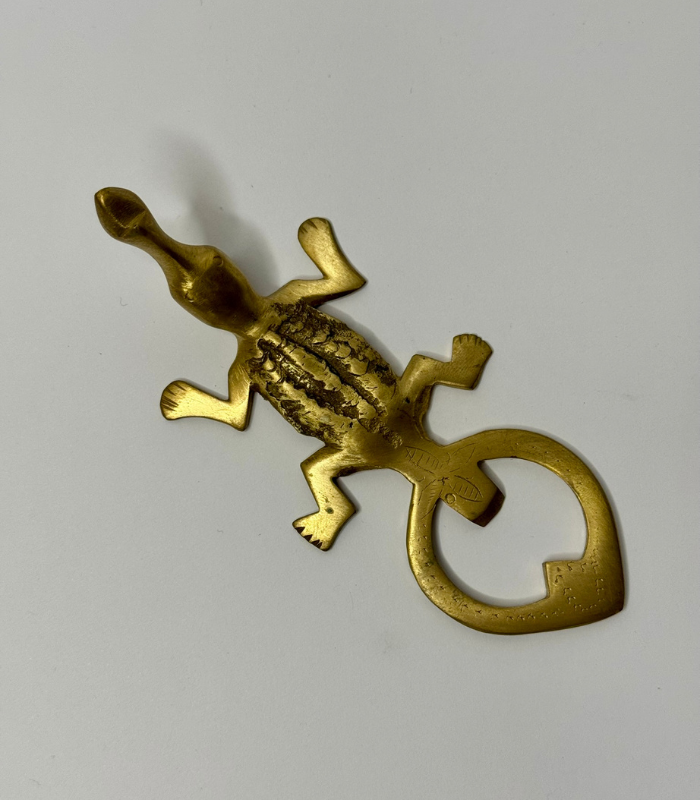 Alligator Bottle Opener In Brass