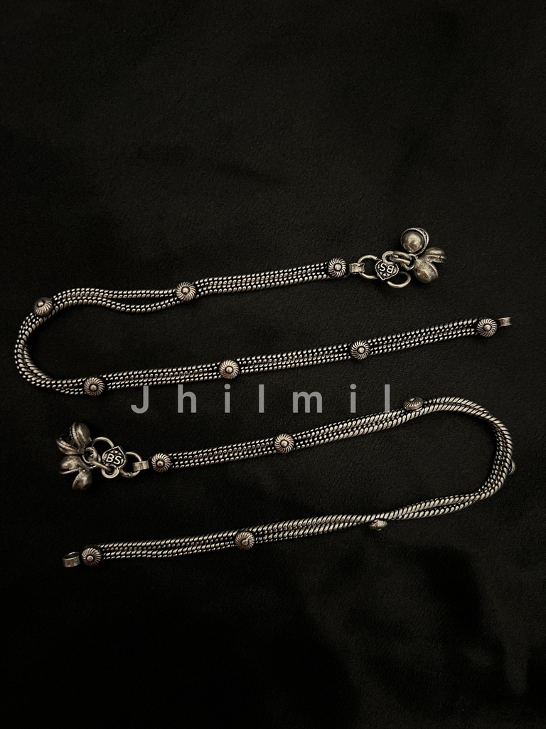 Double chain Anklet
