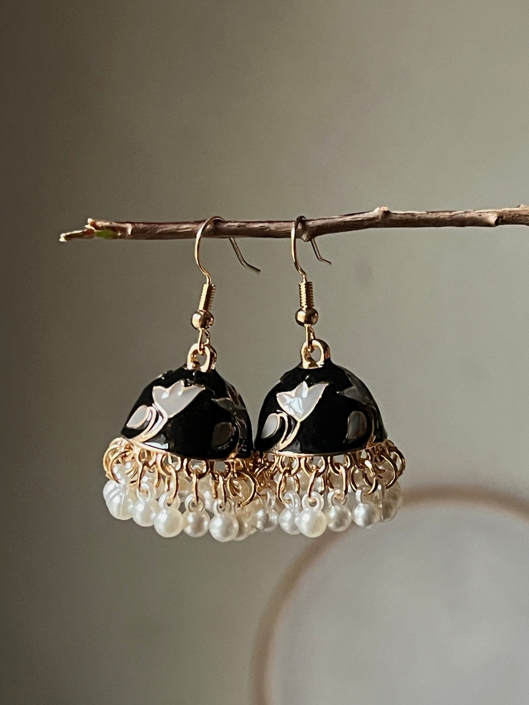 Black pearl jhumki