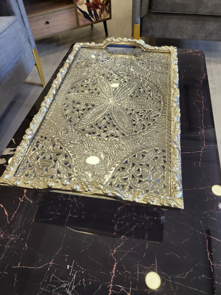 Platter - Silver Metal - Large