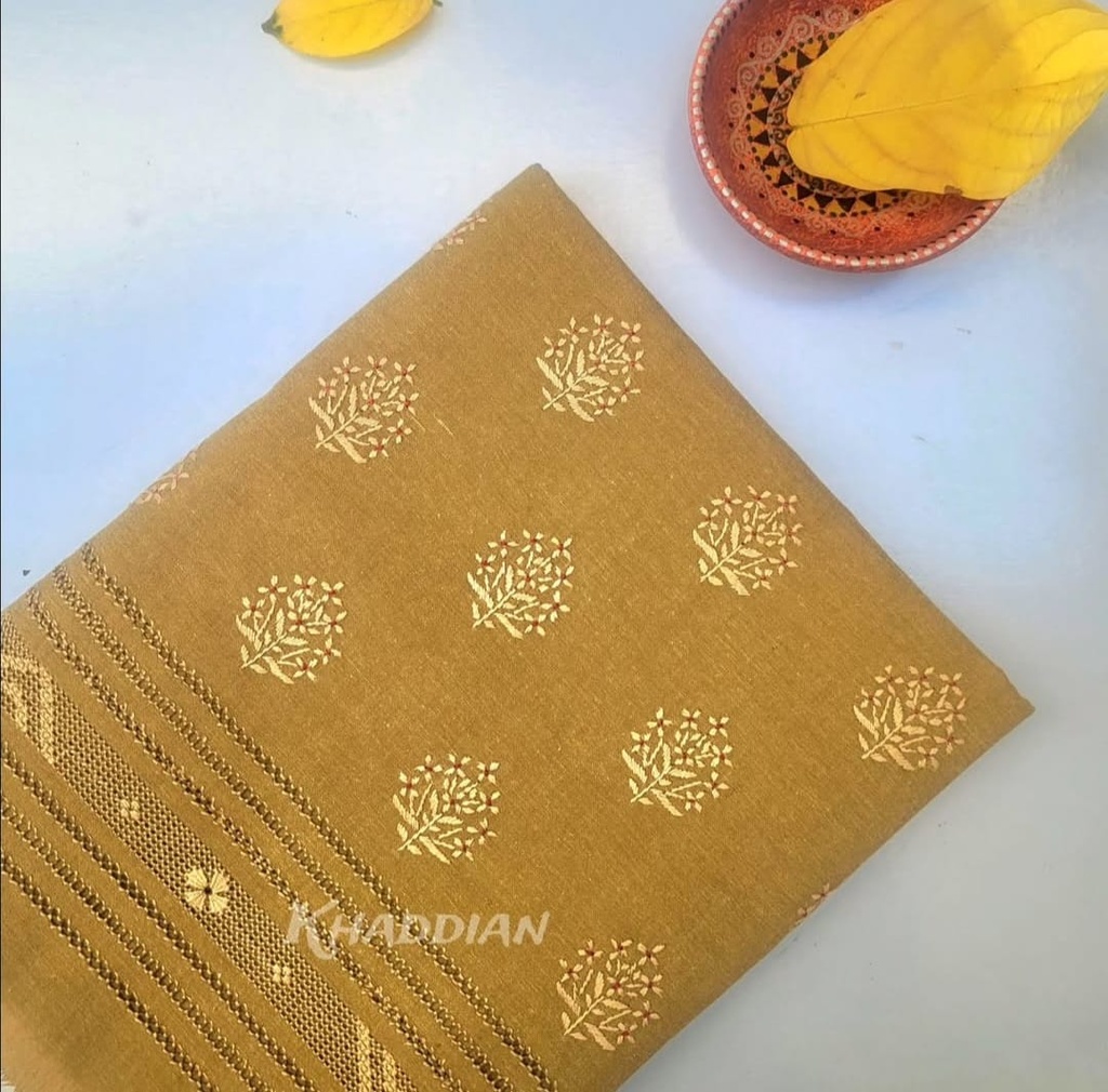 Golden Amber Taarkashi Khaddian Ensemble Limited Edition for Autumn Gatherings – Unstitched – Hand embroidered – 2 Piece