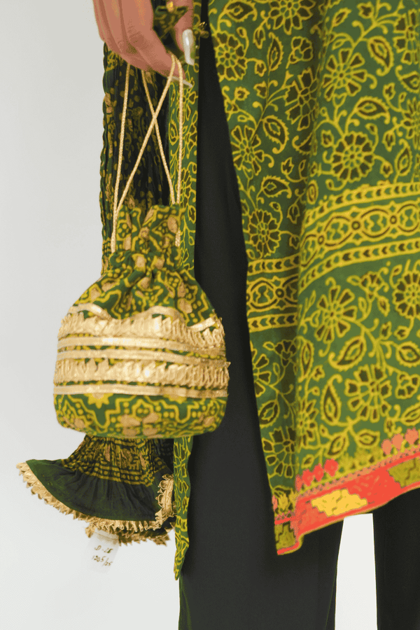 Phulkari Gulbahar Pouch