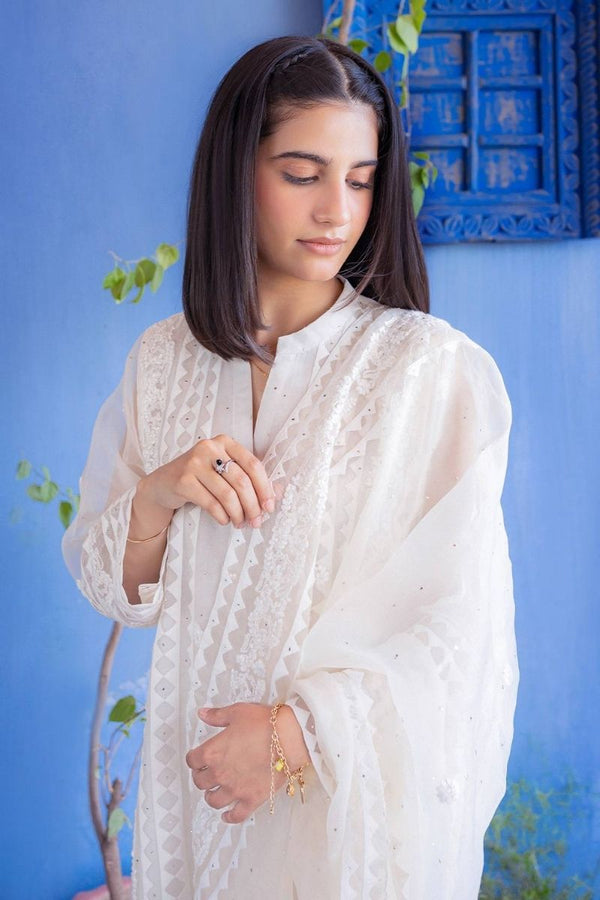 APPLIQUE EMBROIDERED DUPATTA