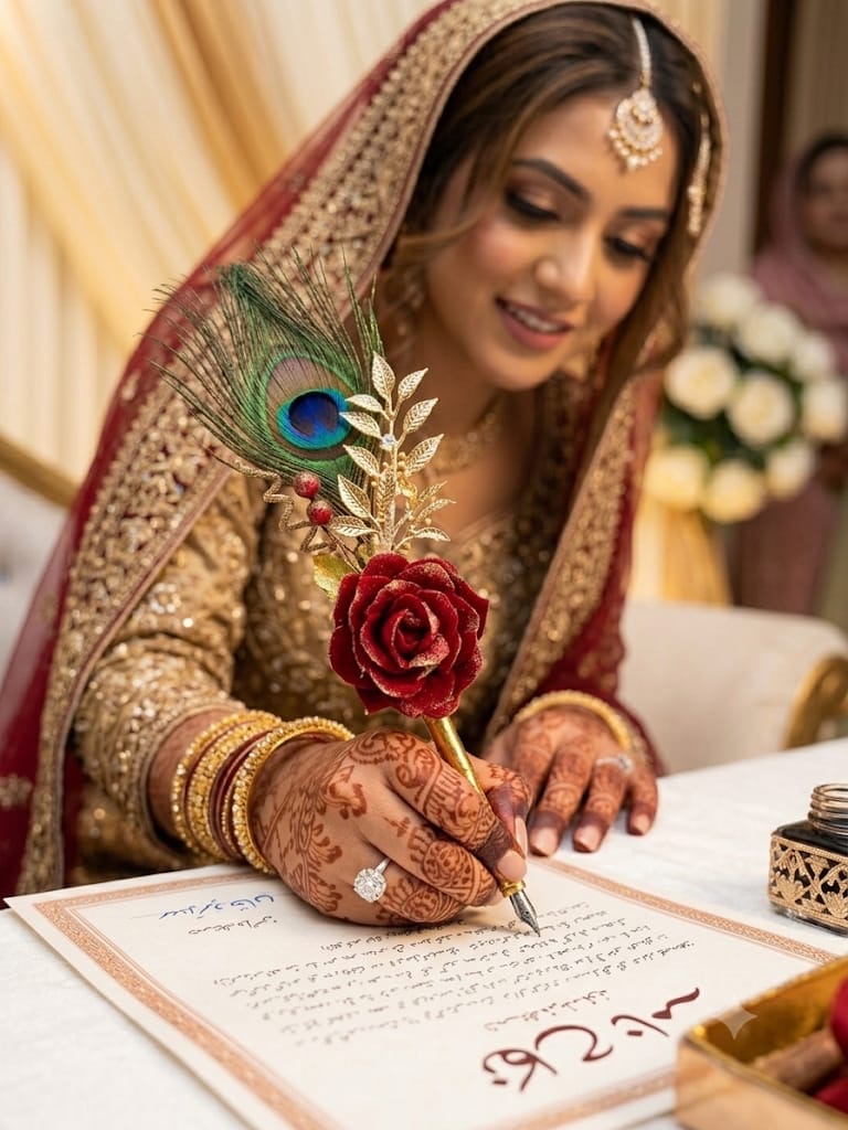 Make your signature official with this beautifully curated Nikkah pen, Crafted to turn a simple moment into a cherished memory.