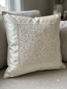 Net embellished cushion