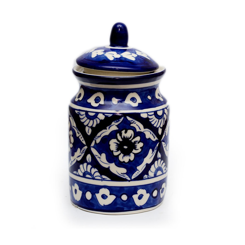 Pickle Jar Blue Pottery