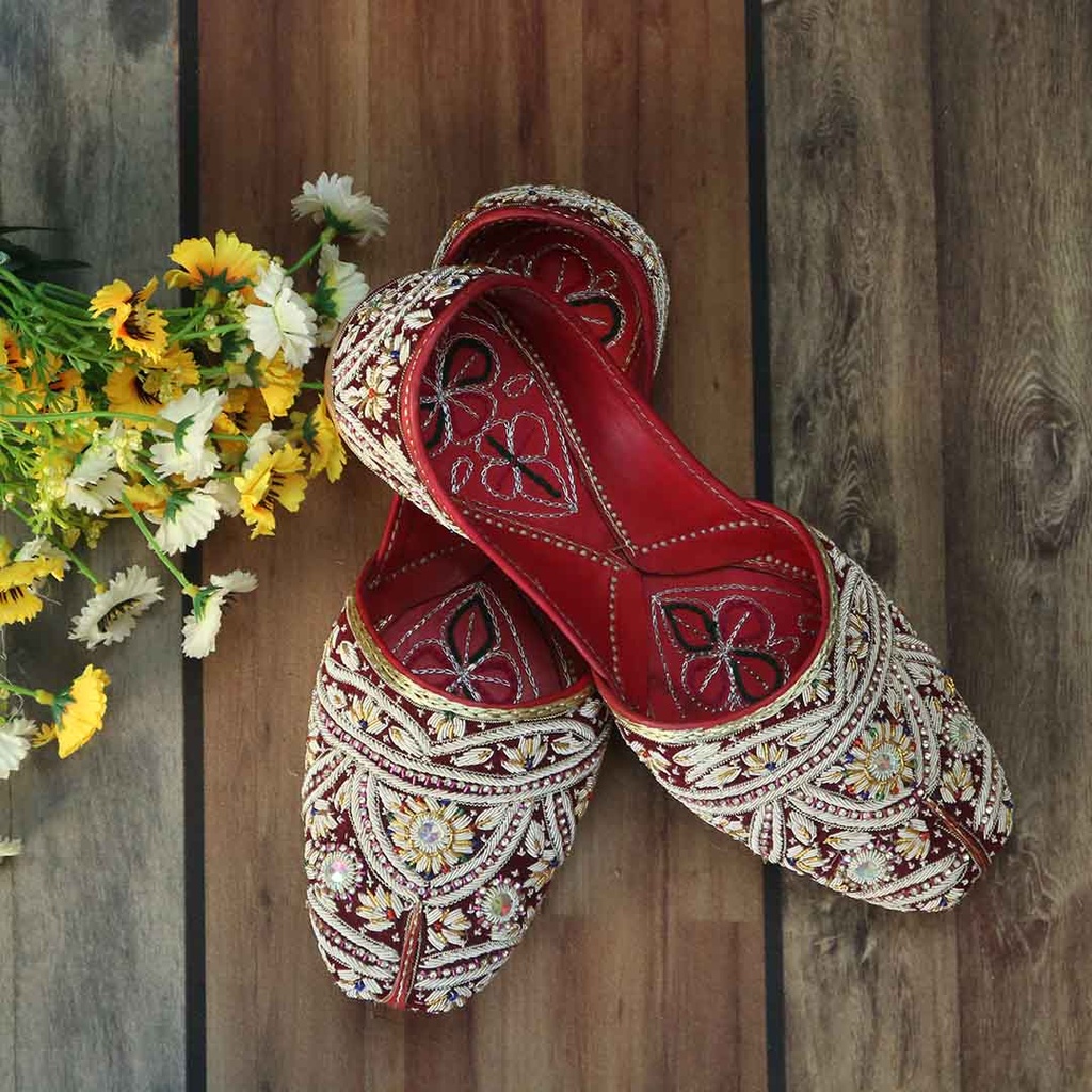 Fully Embroidered Khussa For Men