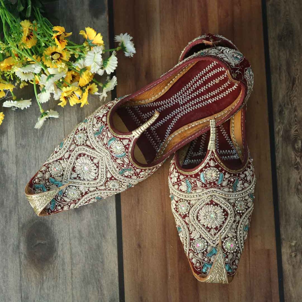 Fully Embroidered Khussa For Men