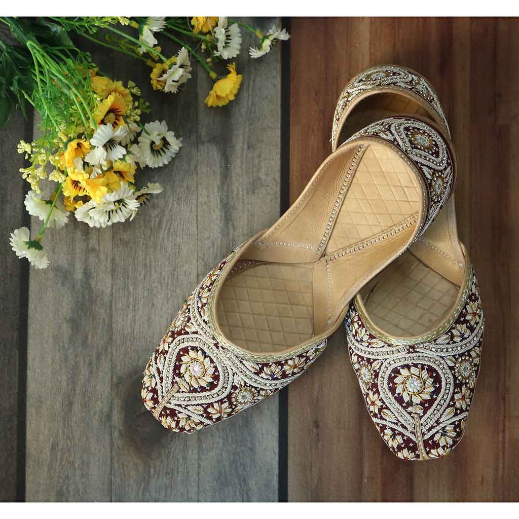 Fully Embroidered Khussa For Men