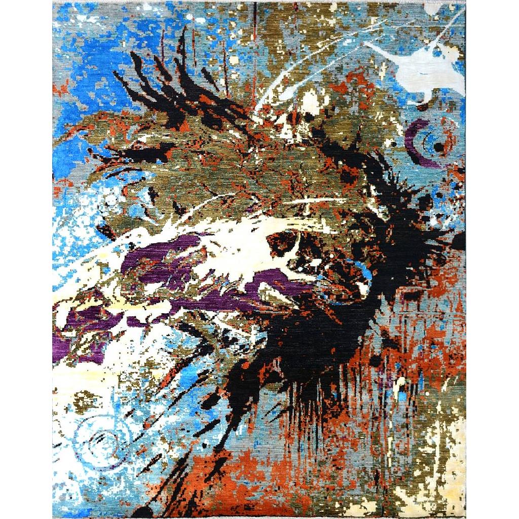 Modern Carpet -Wool&Silk- 8x10