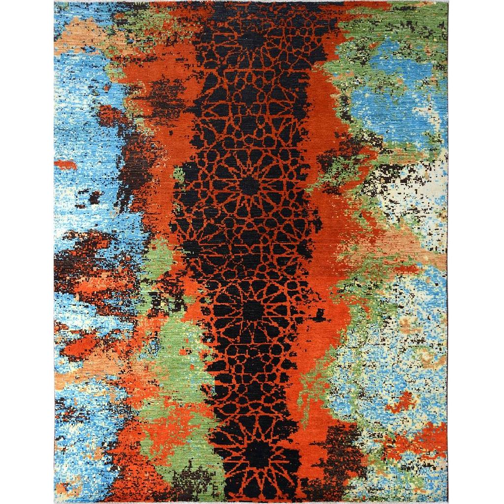 Modern Carpet -Wool&Silk- 8x10