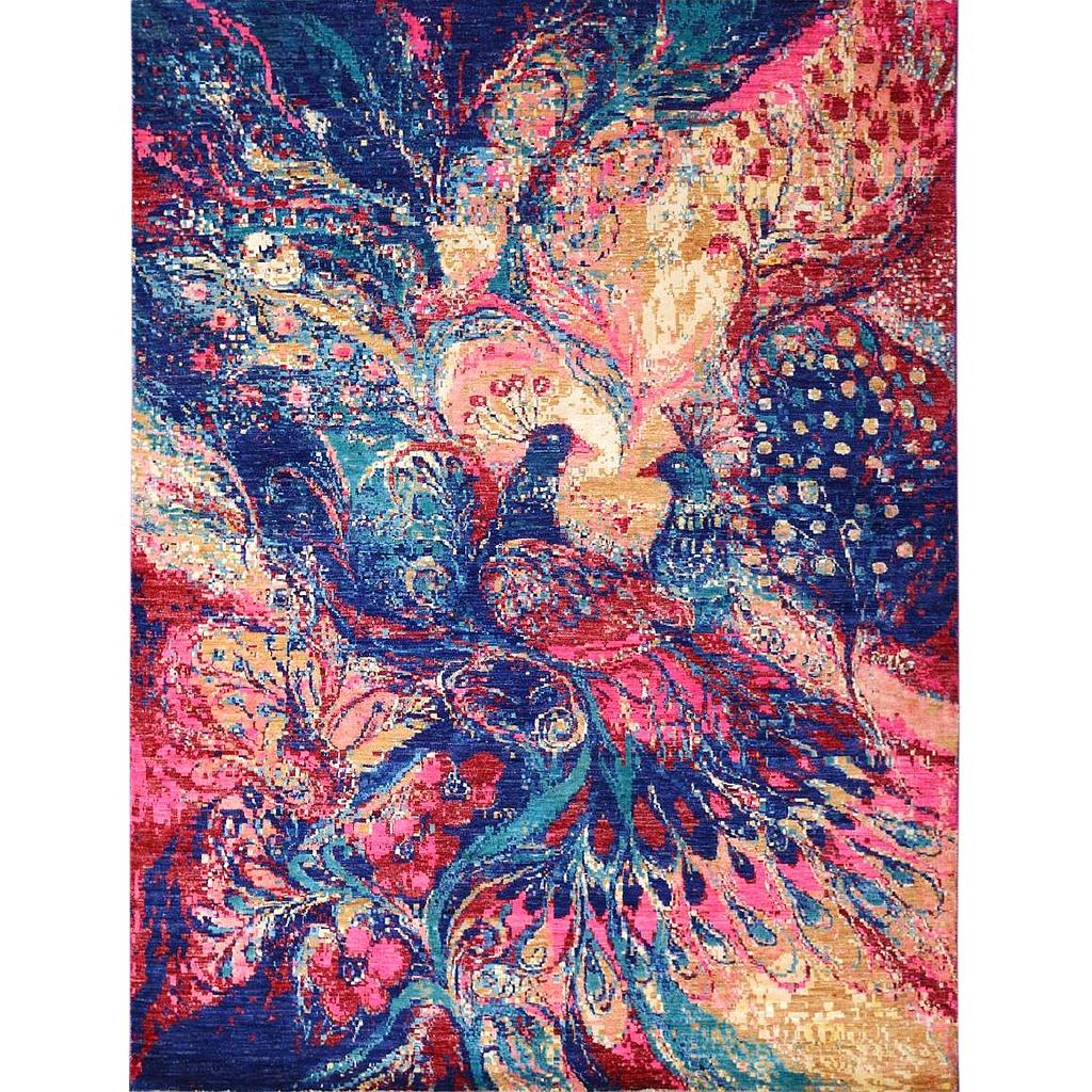 Modern Carpet -Wool&Silk- 8x10