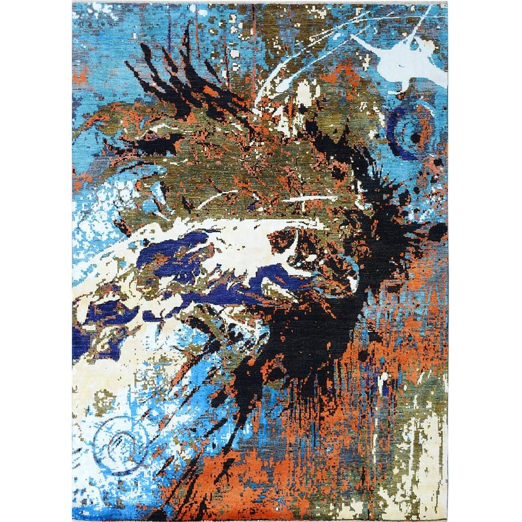 Modern Carpet -Wool&Silk- 8x10