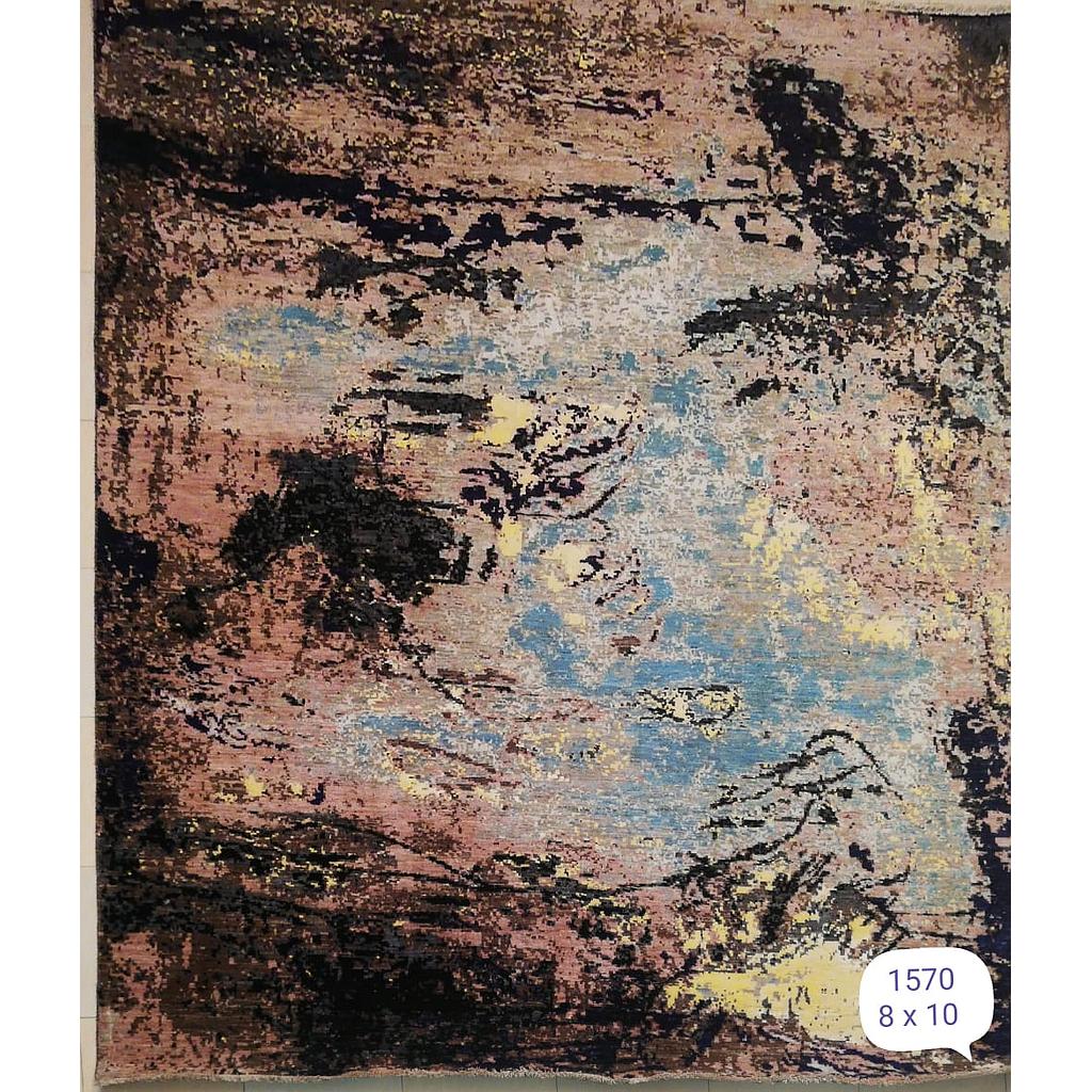 Modern Carpet -Wool&Silk- 8x10