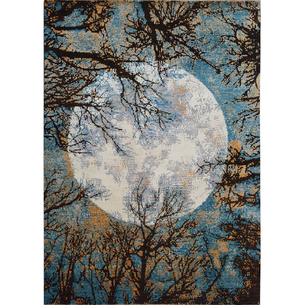 Modern Carpet -Wool&Silk- 9x12