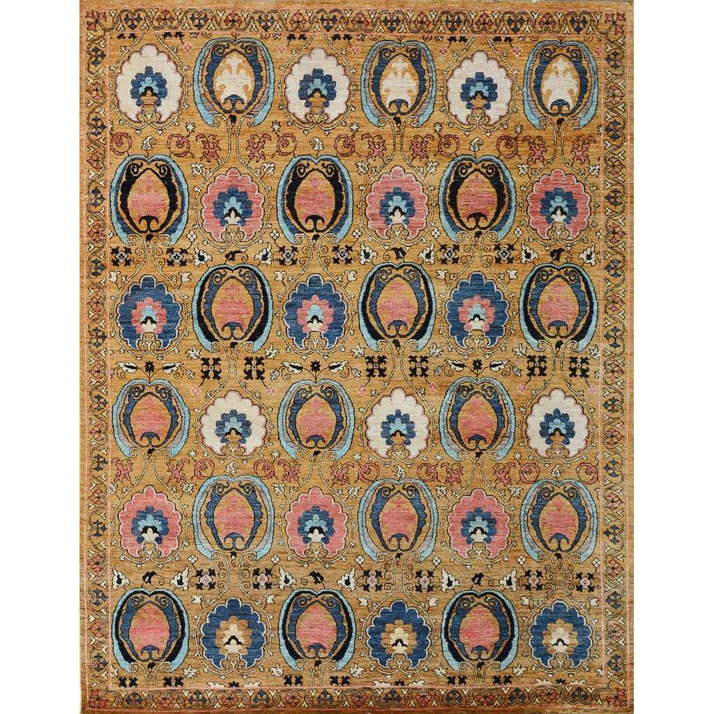Suzani Carpet -Wool&Silk- 8x10