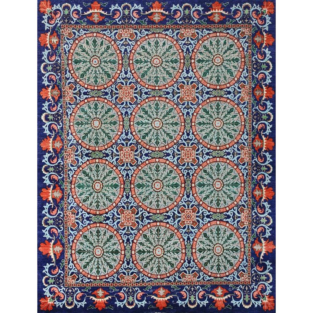 Suzani Carpet -Wool&Silk- 8x10