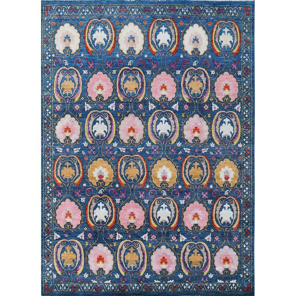 Suzani Carpet -Wool&Silk- 8x10
