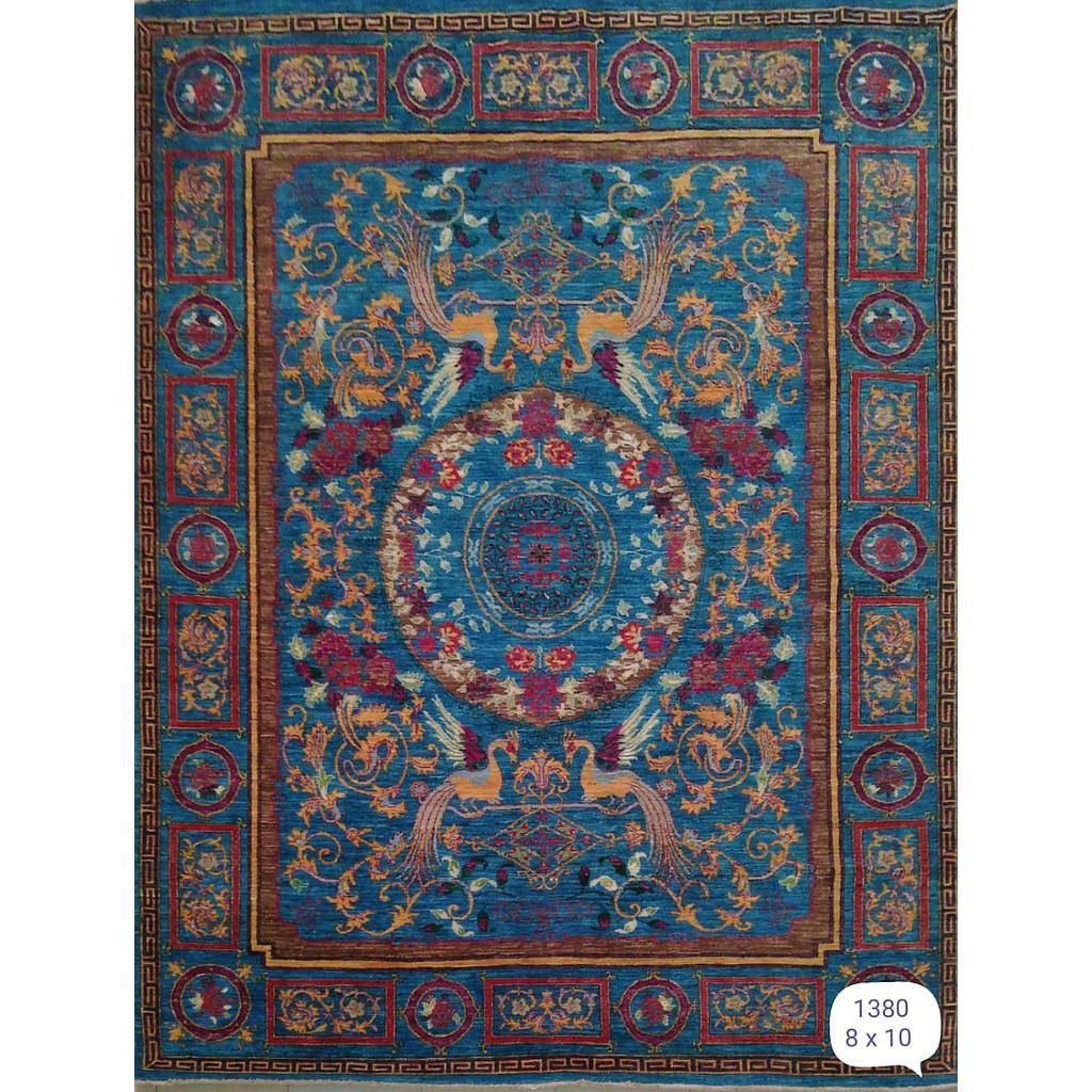 Suzani Carpet -Wool&Silk- 8x10