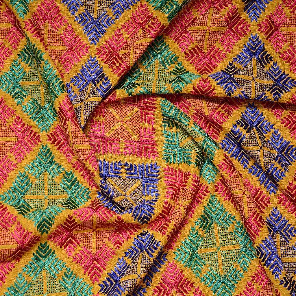 Embroidered Phulkari Shawl