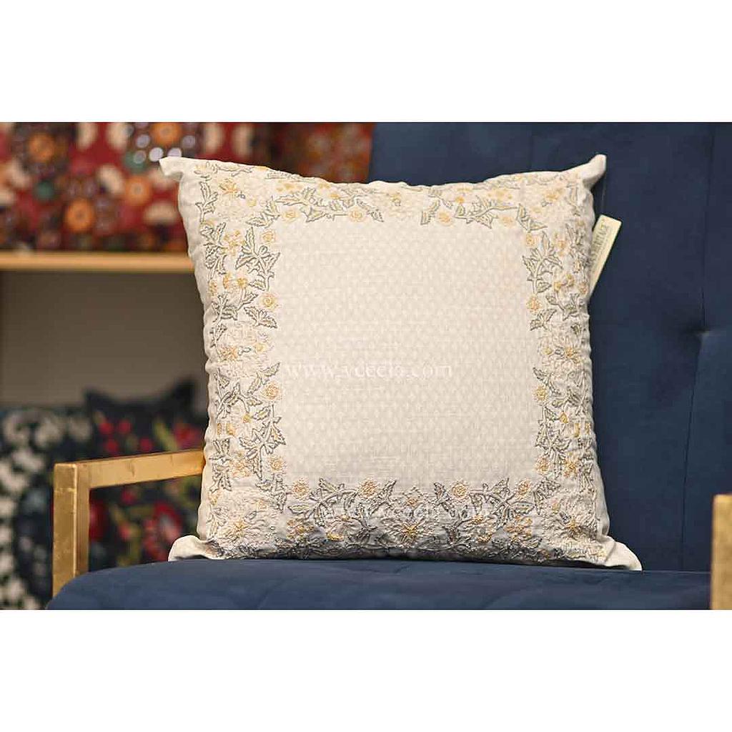 Hand Embroidered Cushion Cover