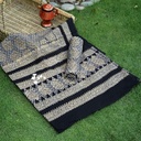 Gold work Ajrak - 2 piece suit  