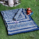 Gold work Ajrak - 2 Piece Suit     