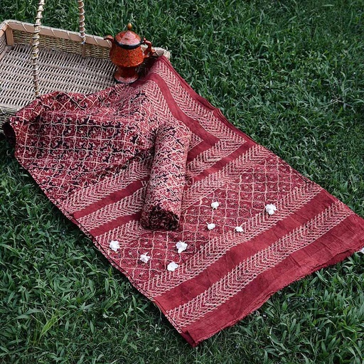 [PK0013-CF-AJK-009178] Ajrak - 2 Piece Suit         