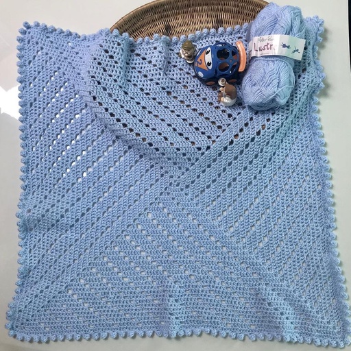 [PK1894-CK-EN-009524] blue baby blanket