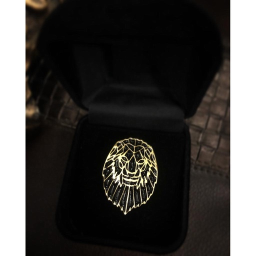 [PK3216-JW-GEN-009991] Lion Enamel Brooch