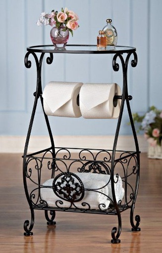 [PK3329-HM-VAS-011873] Bath Room Stand and Tissue Holder