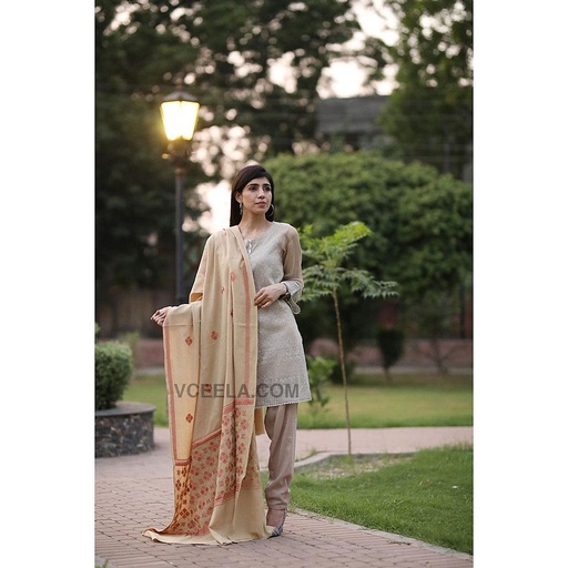 [PK3778-CW-SCF-012127] Embroidered Phulkari Shawl