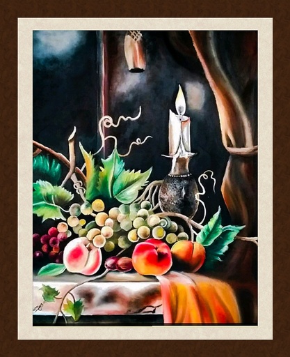 [PK4326-AR-OIL-013135] Still Life Painting.