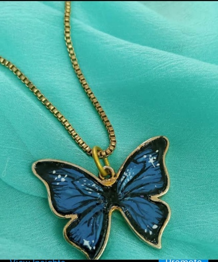[PK4496-GN-GEN-013796] Butterfly Pendant