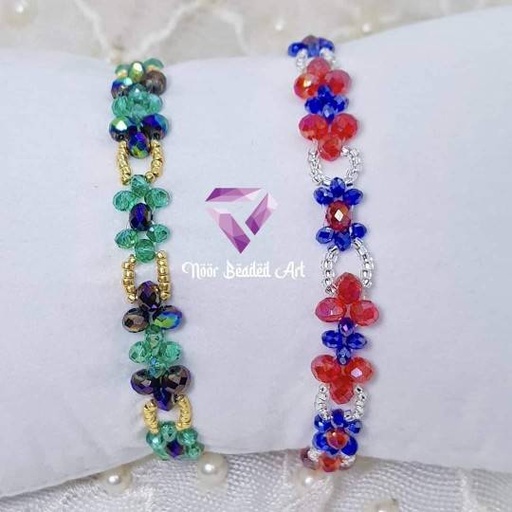 [PK4592-JW-BNG-013993] Attractive Two Coloured Bracelet