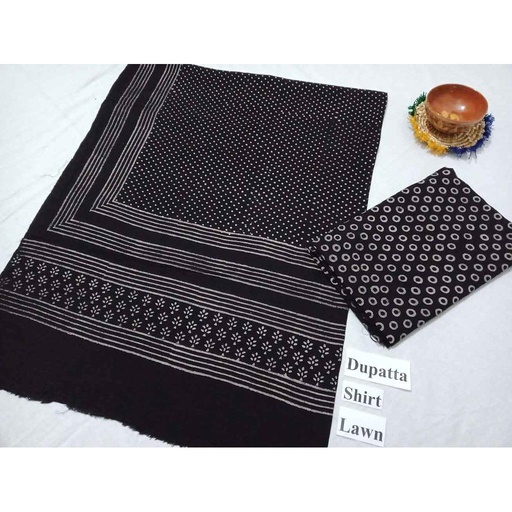 [PK3029-GN-GEN-014365] Ajrak - 2 Piece Suit