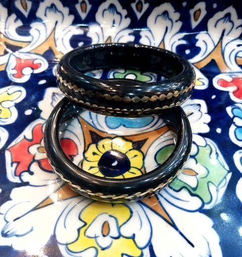 [PK0130-JW-BNG-014951] Marble onyx bangles