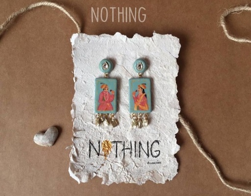 [PK4127-JW-EAR-015208] Jahangir And Nurjahan Earrings